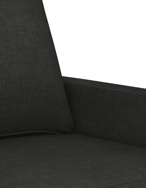 Încărcați imaginea în vizualizatorul Galerie, Canapea cu 2 locuri, negru, 140 cm, material textil Lando - Lando

