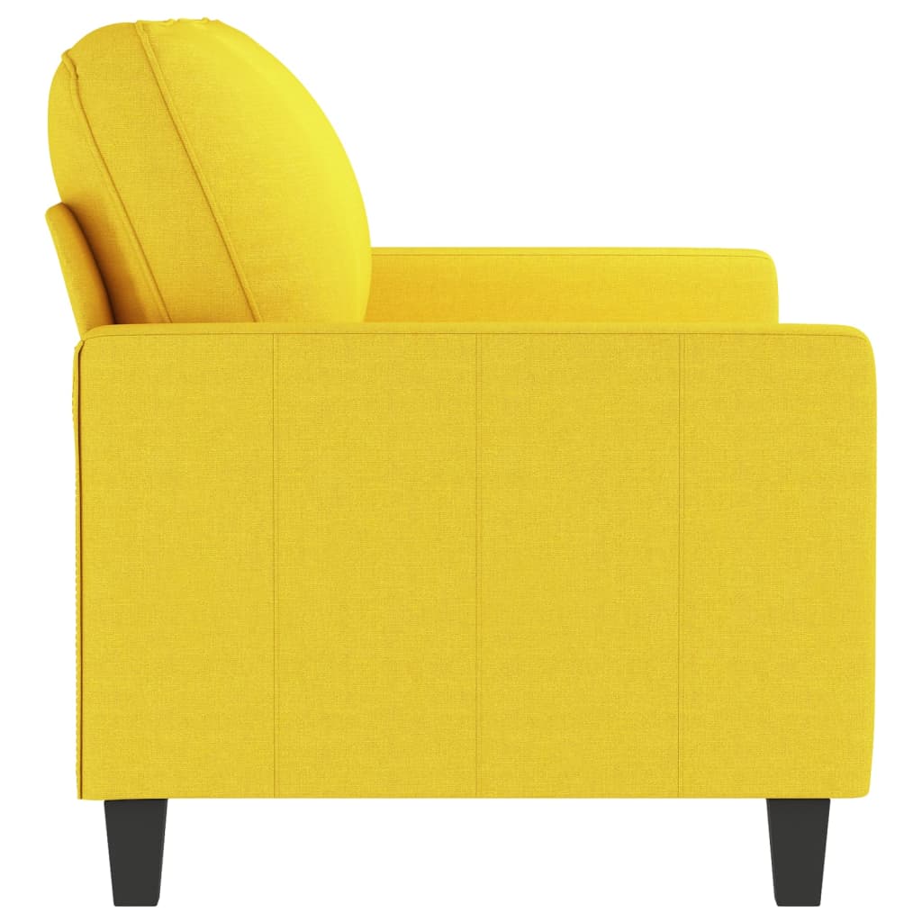 Canapea cu 2 locuri, galben deschis, 140 cm, material textil Lando - Lando