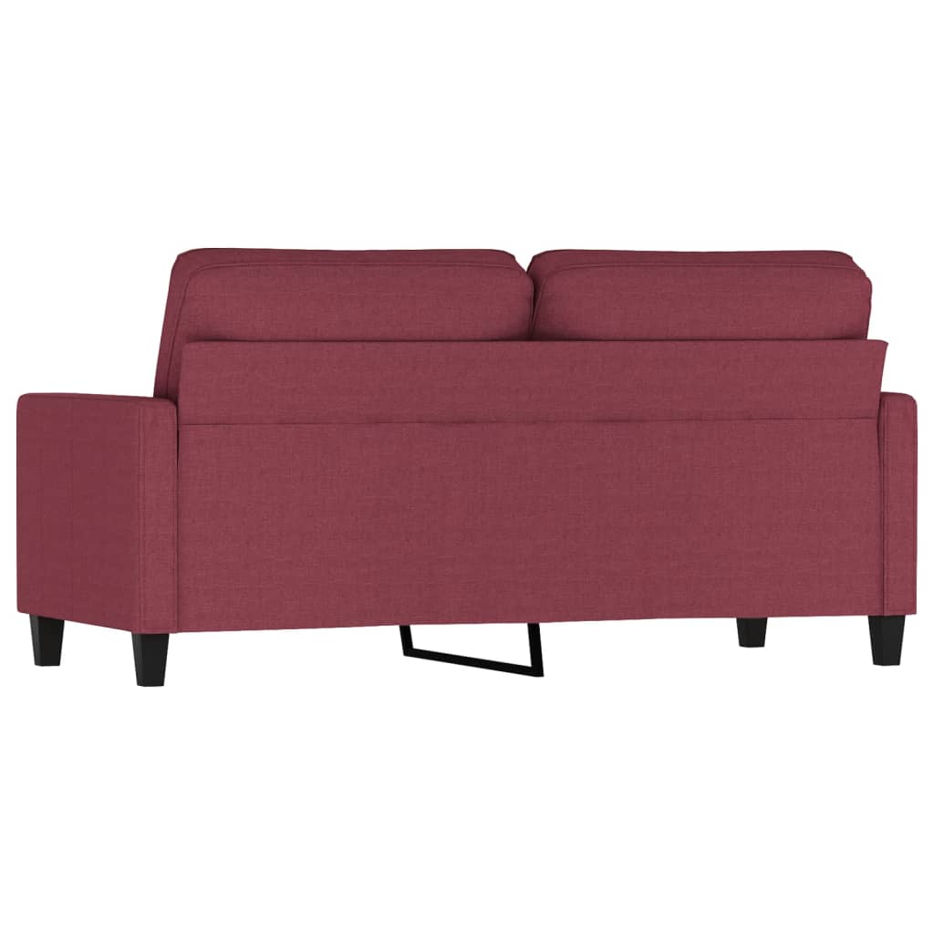 Canapea cu 2 locuri, roșu vin, 140 cm, material textil Lando - Lando
