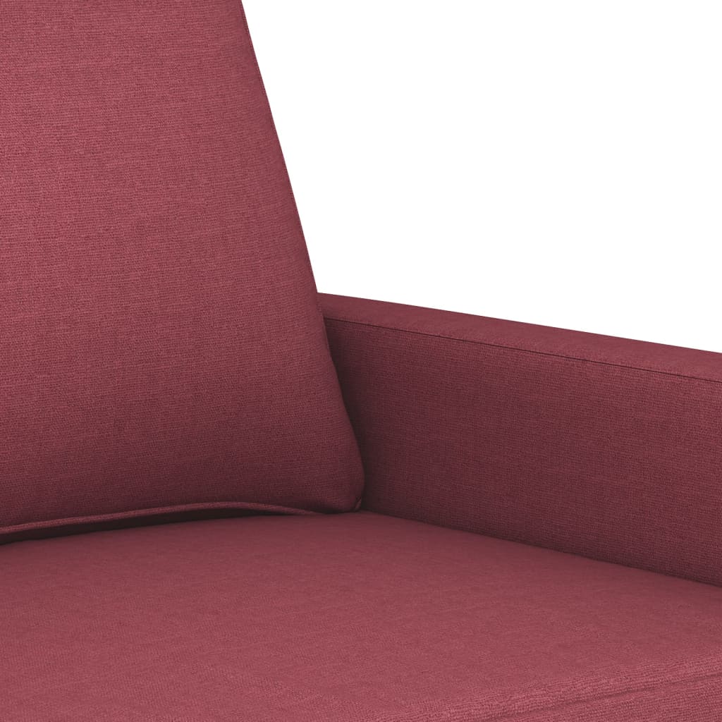 Canapea cu 2 locuri, roșu vin, 140 cm, material textil Lando - Lando