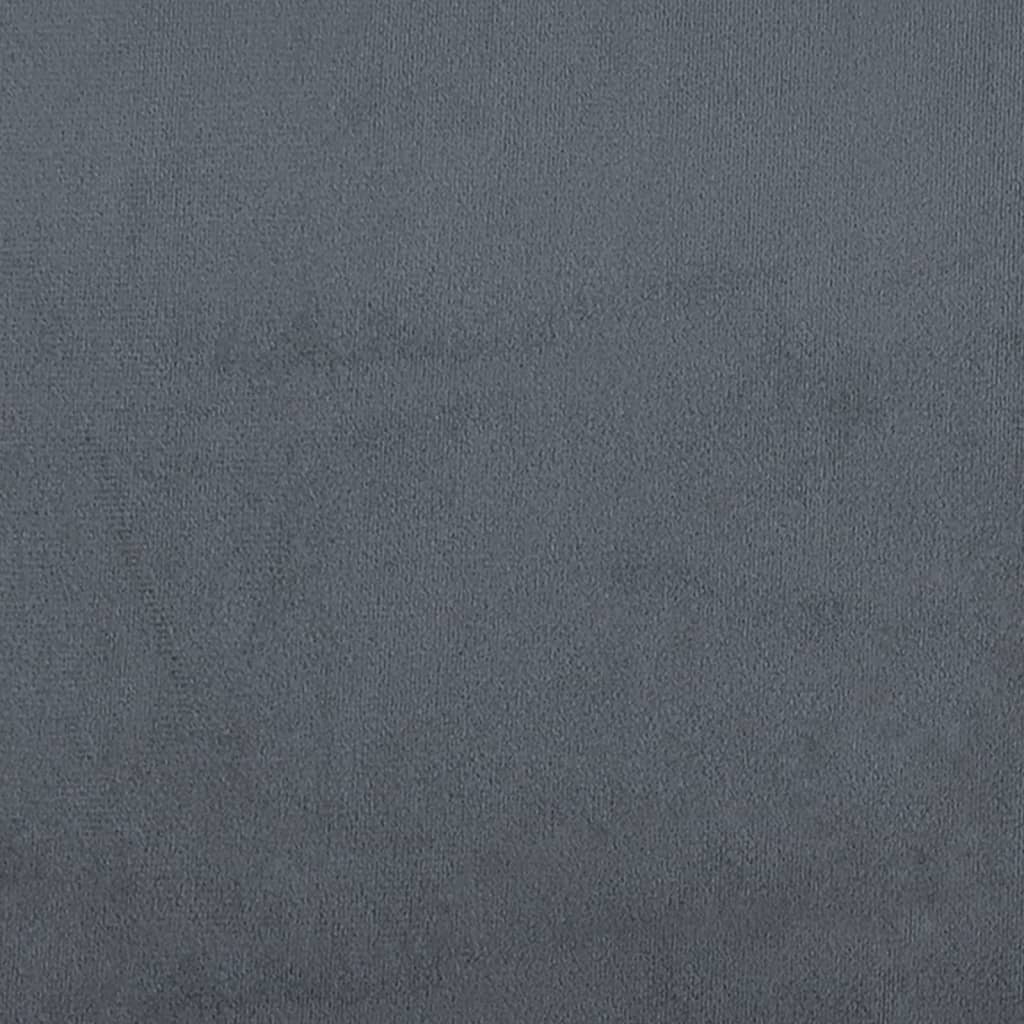 Fotoliu canapea, gri închis, 60 cm, catifea - Lando