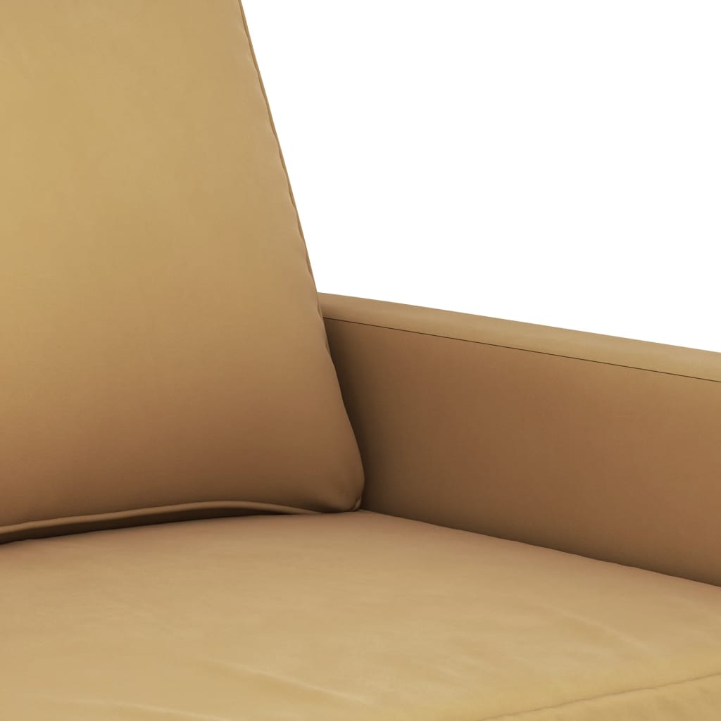 Canapea cu 2 locuri, maro, 140 cm, catifea - Lando