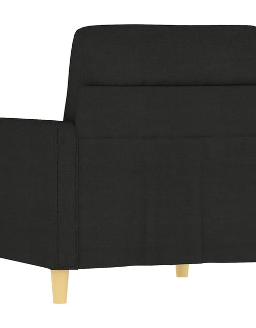 Încărcați imaginea în vizualizatorul Galerie, Fotoliu canapea, negru, 60 cm, material textil Lando - Lando
