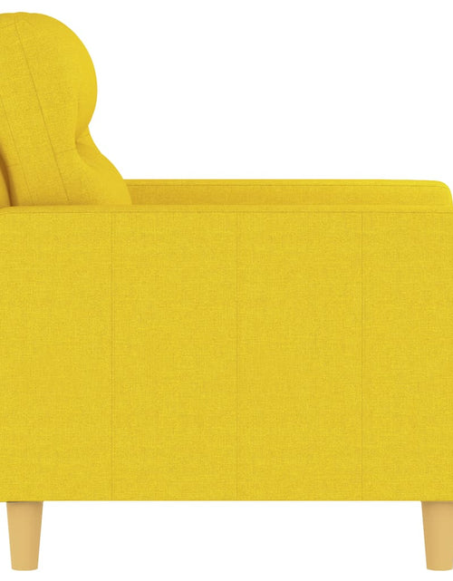 Încărcați imaginea în vizualizatorul Galerie, Fotoliu canapea, galben deschis, 60 cm, țesătură Lando - Lando

