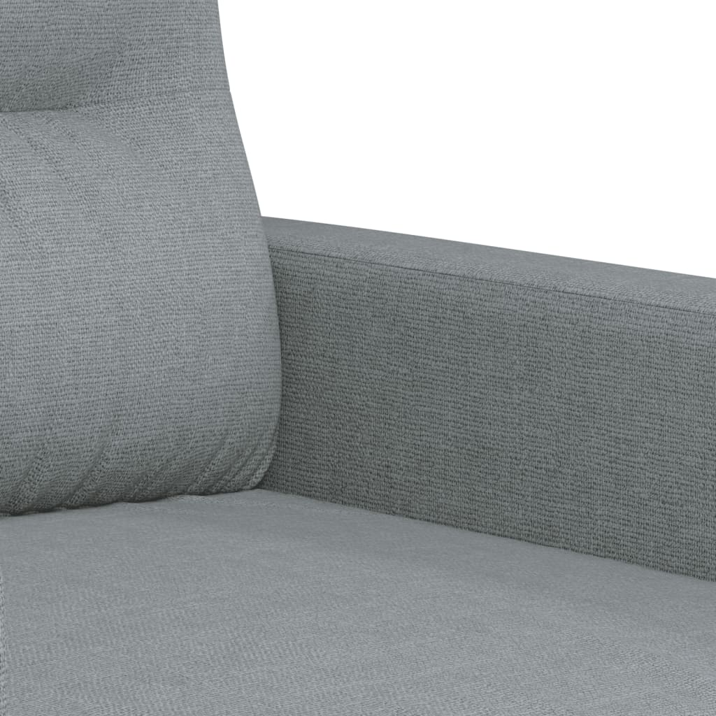 Canapea cu 2 locuri, gri deschis, 120 cm, material textil - Lando