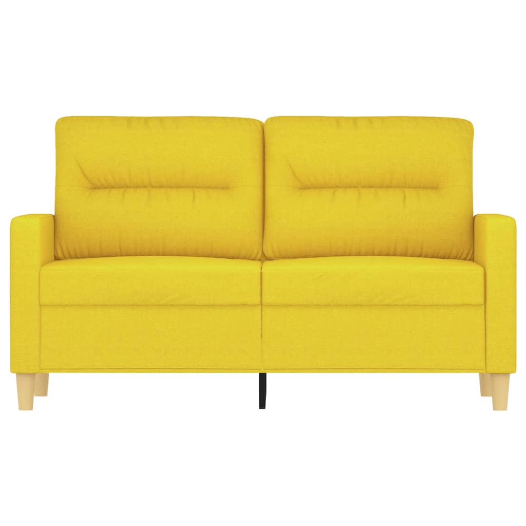 Canapea cu 2 locuri, galben deschis, 120 cm, material textil Lando - Lando
