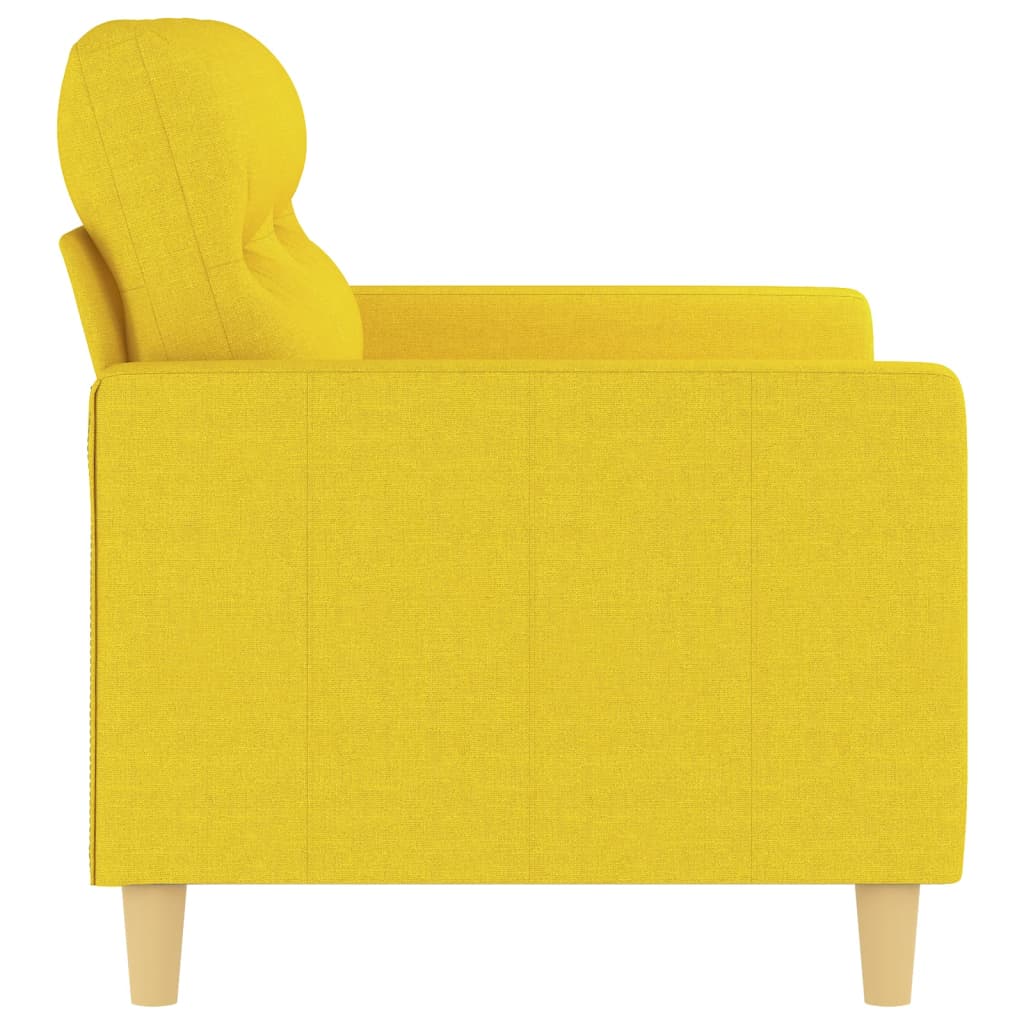 Canapea cu 2 locuri, galben deschis, 120 cm, material textil Lando - Lando