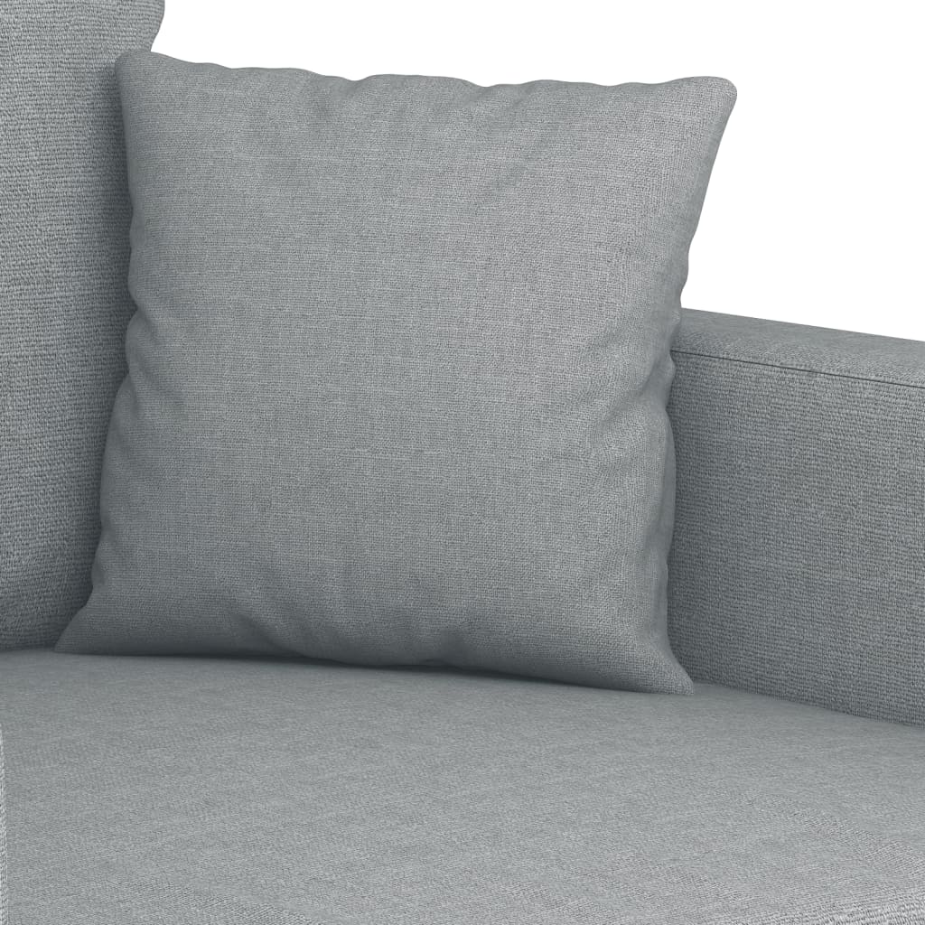 Canapea cu 3 locuri, gri deschis, material 180CM textil - Lando