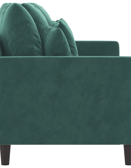 Încărcați imaginea în vizualizatorul Galerie, Canapea cu 3 locuri, verde închis, 180 cm, catifea - Lando
