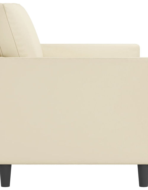 Încărcați imaginea în vizualizatorul Galerie, Canapea cu 2 locuri, crem, 140 cm, piele ecologică - Lando
