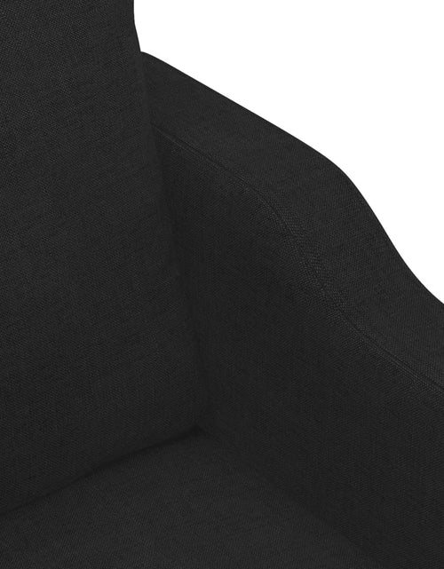 Загрузите изображение в средство просмотра галереи, Canapea cu 2 locuri, negru, 120 cm, material textil - Lando

