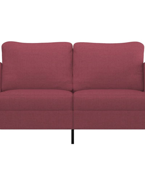 Încărcați imaginea în vizualizatorul Galerie, Canapea cu 2 locuri, roșu vin, 140 cm, material textil - Lando
