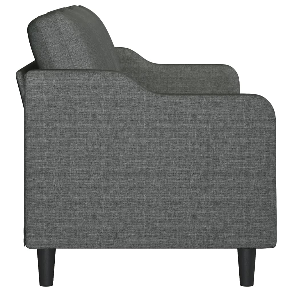 Canapea cu 3 locuri, gri închis, 180 cm, material textil - Lando