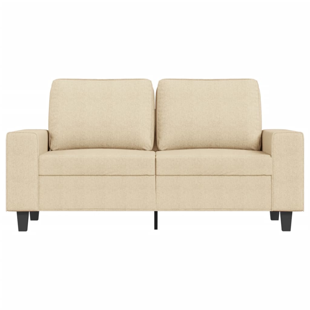 Canapea cu 2 locuri, crem, 120 cm, material textil - Lando