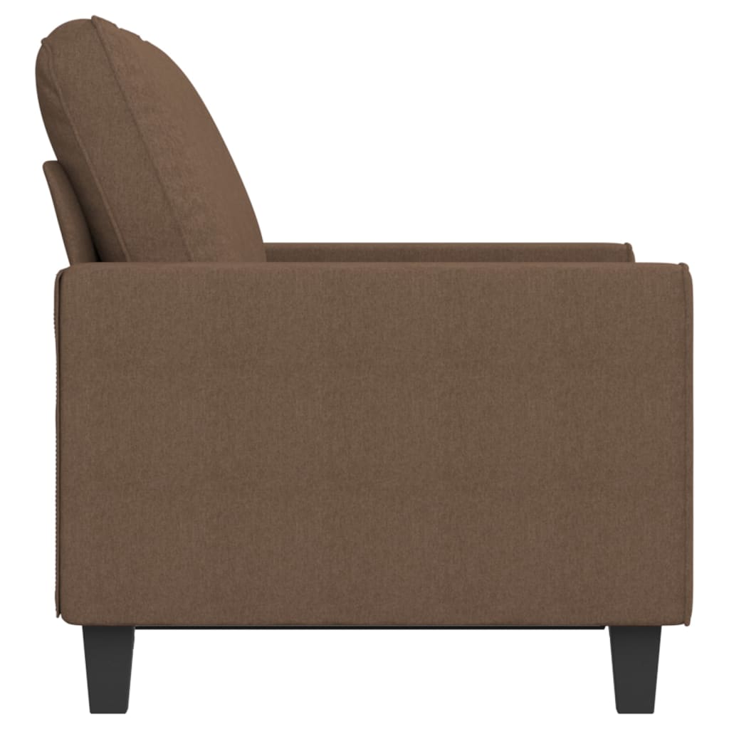 Canapea cu 2 locuri, maro, 120 cm, material textil - Lando