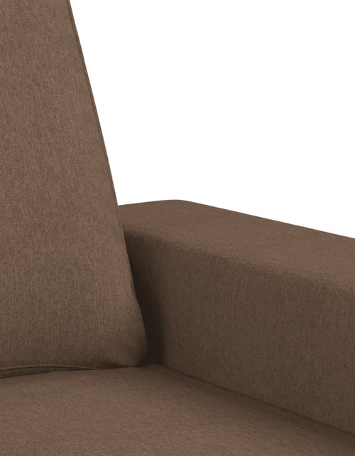 Încărcați imaginea în vizualizatorul Galerie, Canapea cu 2 locuri, maro, 120 cm, material textil - Lando

