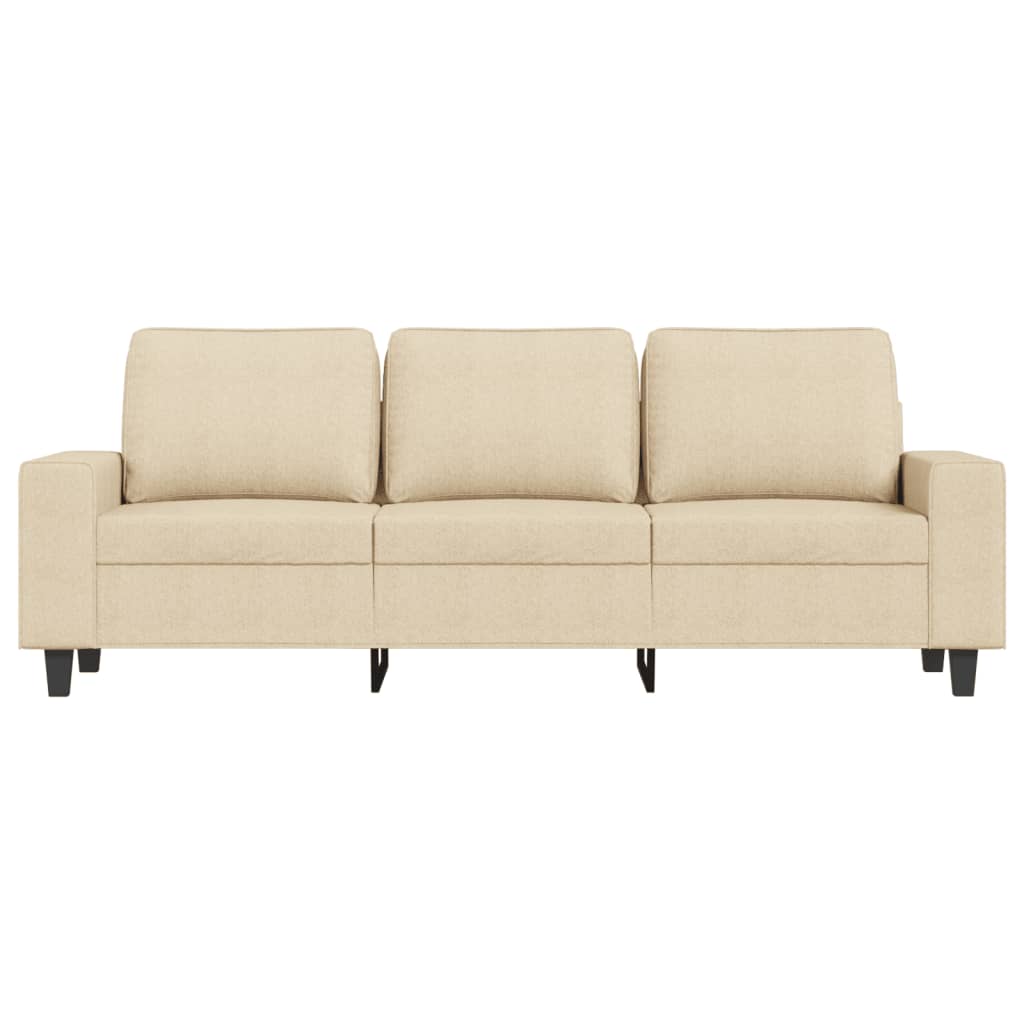 Canapea cu 3 locuri, crem, 180 cm, material textil - Lando