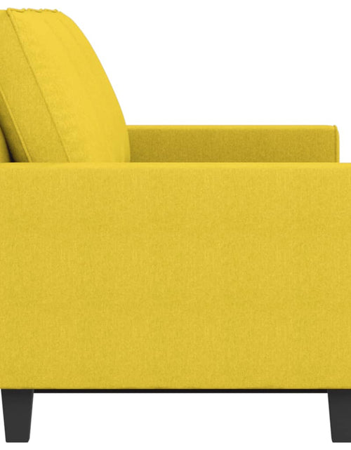 Încărcați imaginea în vizualizatorul Galerie, Canapea cu 3 locuri, galben deschis, 180 cm, material textil - Lando
