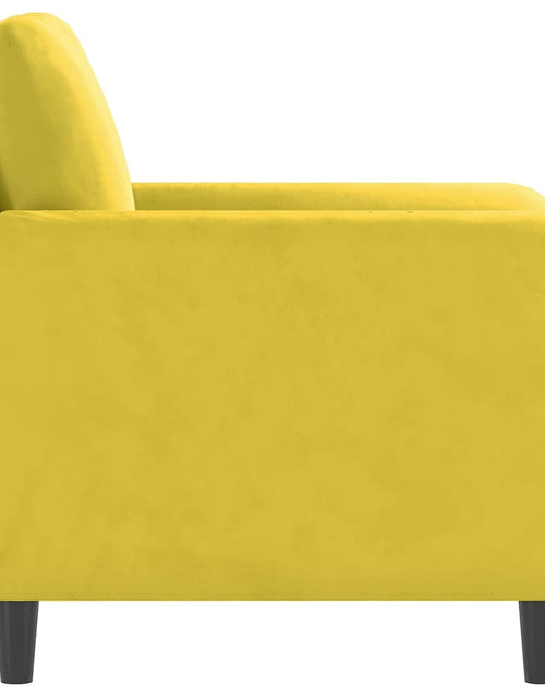 Загрузите изображение в средство просмотра галереи, Canapea de o persoană, galben, 60 cm, catifea - Lando
