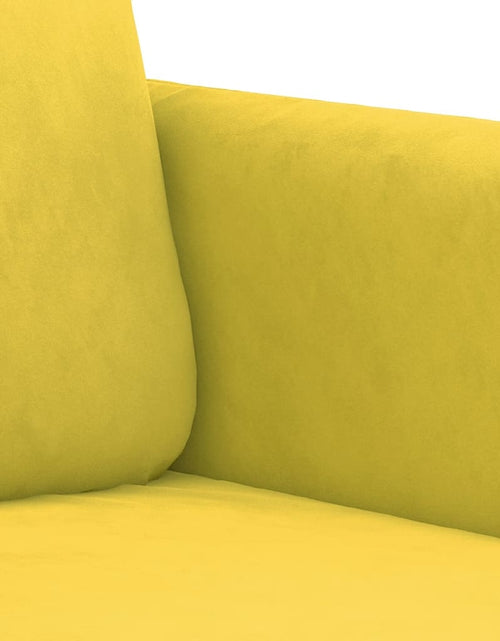 Încărcați imaginea în vizualizatorul Galerie, Canapea de o persoană, galben, 60 cm, catifea - Lando
