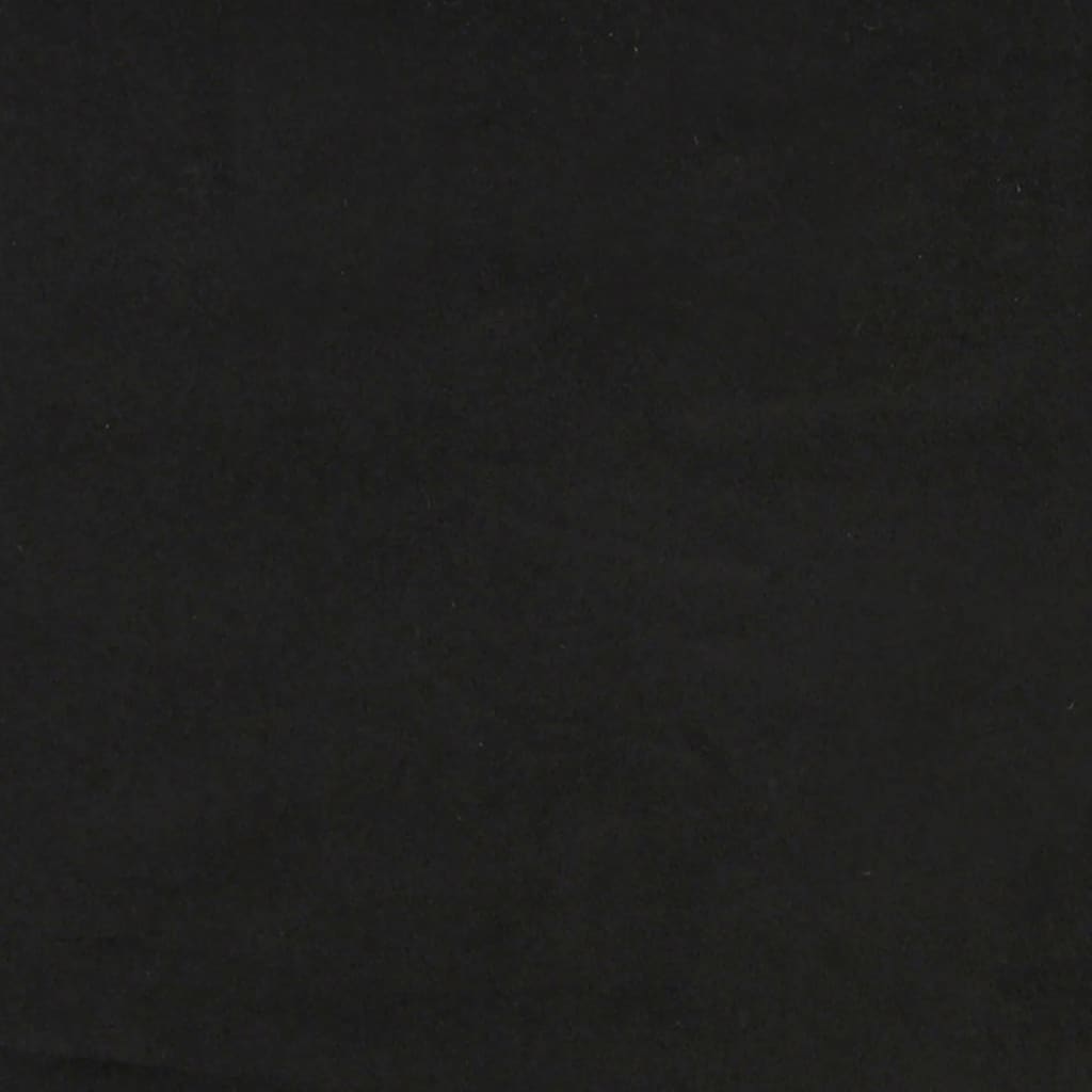 Canapea cu 2 locuri, negru, 120 cm, catifea