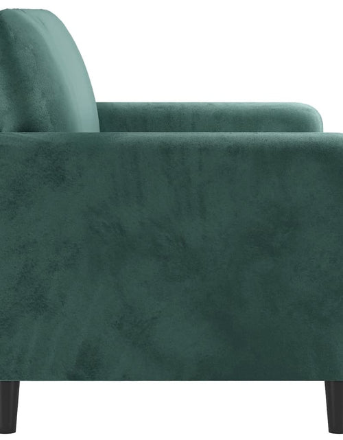 Încărcați imaginea în vizualizatorul Galerie, Canapea cu 2 locuri, verde închis, 140 cm, catifea - Lando
