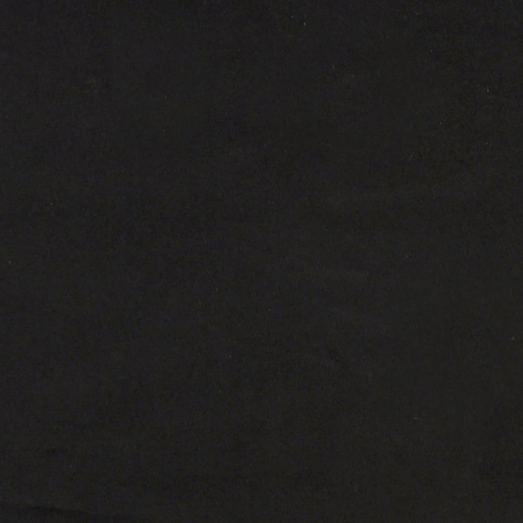 Canapea cu 2 locuri, negru, 140 cm, catifea - Lando
