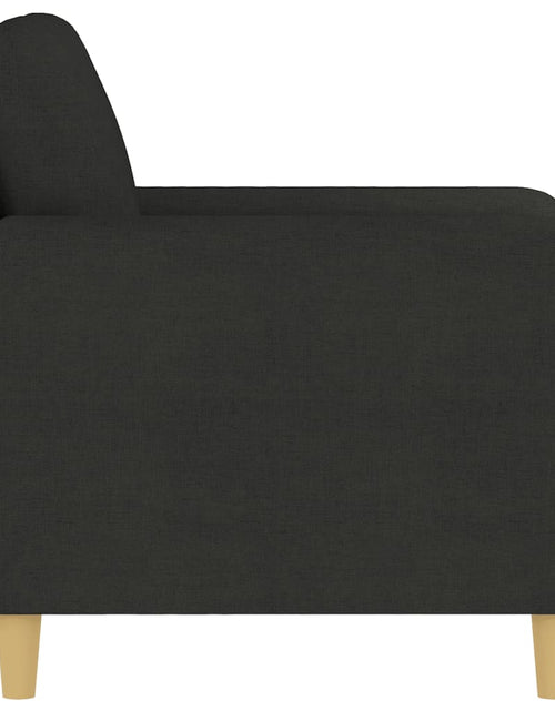 Încărcați imaginea în vizualizatorul Galerie, Fotoliu canapea, negru, 60 cm, material textil - Lando

