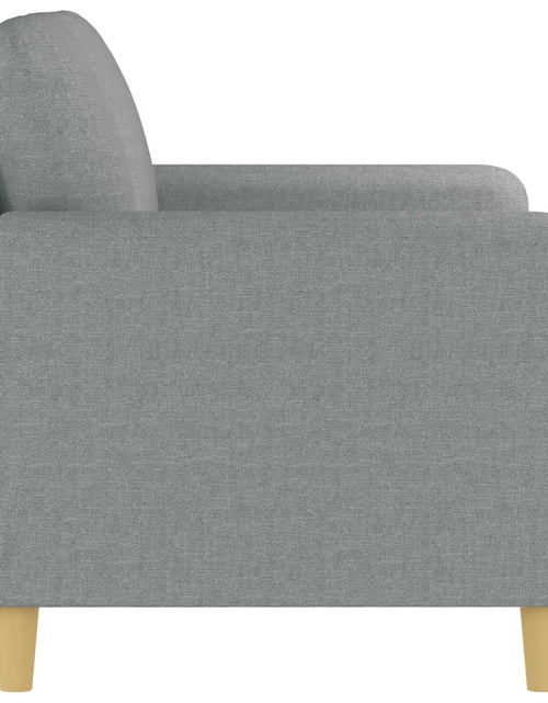 Încărcați imaginea în vizualizatorul Galerie, Canapea cu 2 locuri, gri deschis, 120 cm, material textil - Lando
