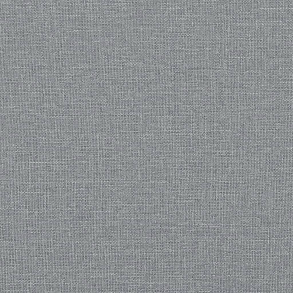 Canapea cu 2 locuri, gri deschis, 120 cm, material textil - Lando