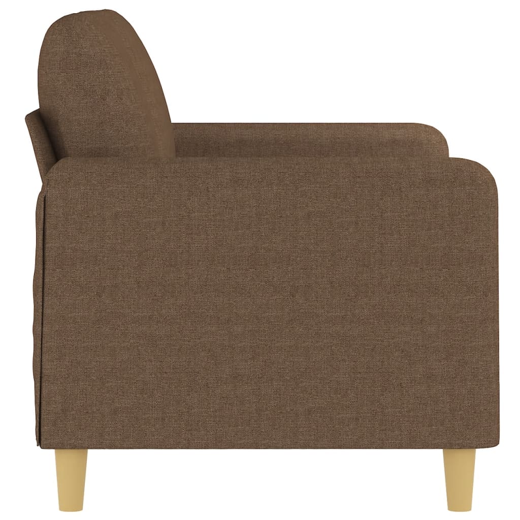 Canapea cu 2 locuri, maro, 120 cm, material textil - Lando