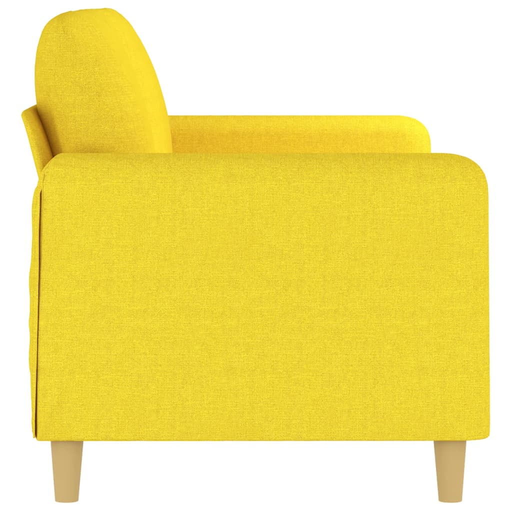 Canapea cu 2 locuri, galben deschis, 140 cm, material textil - Lando