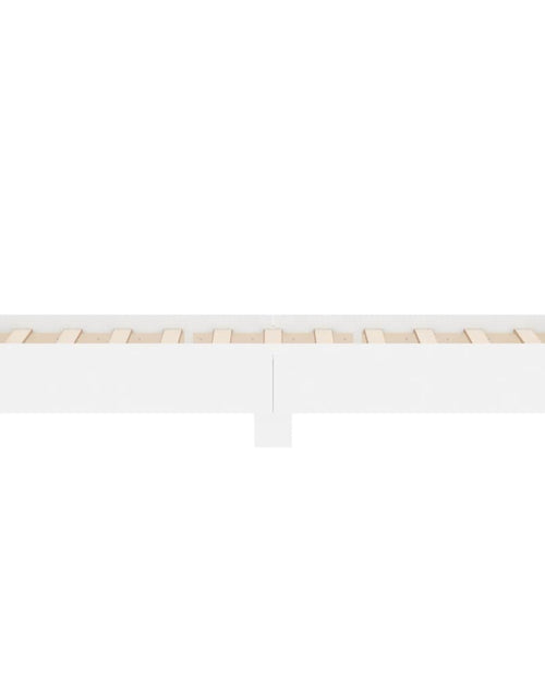 Încărcați imaginea în vizualizatorul Galerie, Cadru de pat, alb, 100x200 cm, lemn prelucrat - Lando
