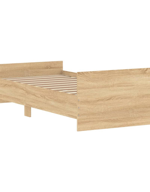 Încărcați imaginea în vizualizatorul Galerie, Cadru de pat, stejar sonoma, 100x200 cm, lemn prelucrat - Lando
