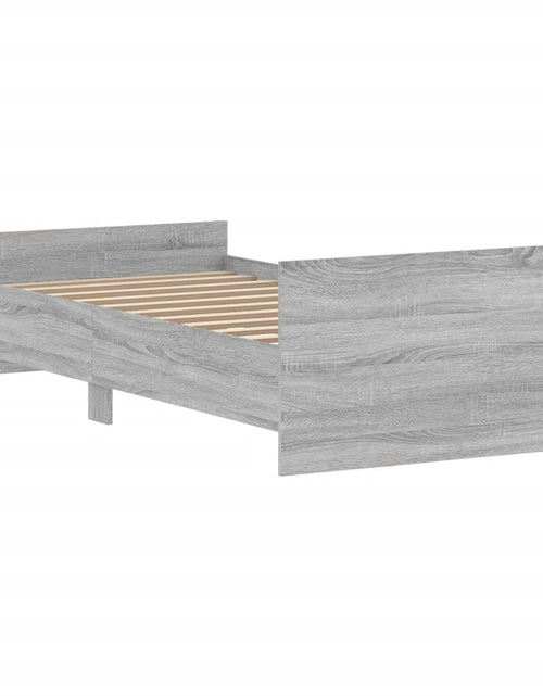 Încărcați imaginea în vizualizatorul Galerie, Cadru de pat, gri sonoma, 90x190 cm, lemn prelucrat - Lando
