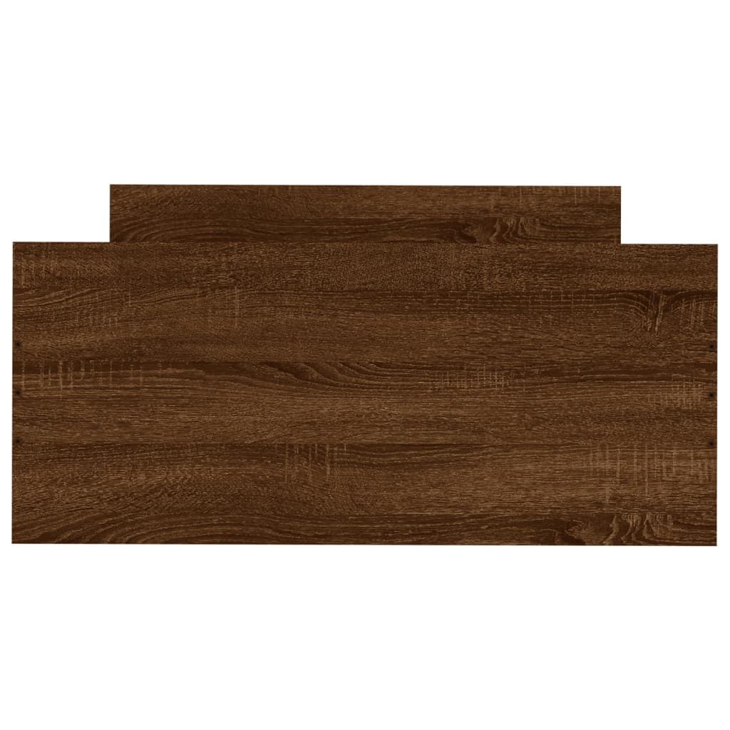 Cadru de pat, stejar maro, 90x190 cm, lemn prelucrat - Lando