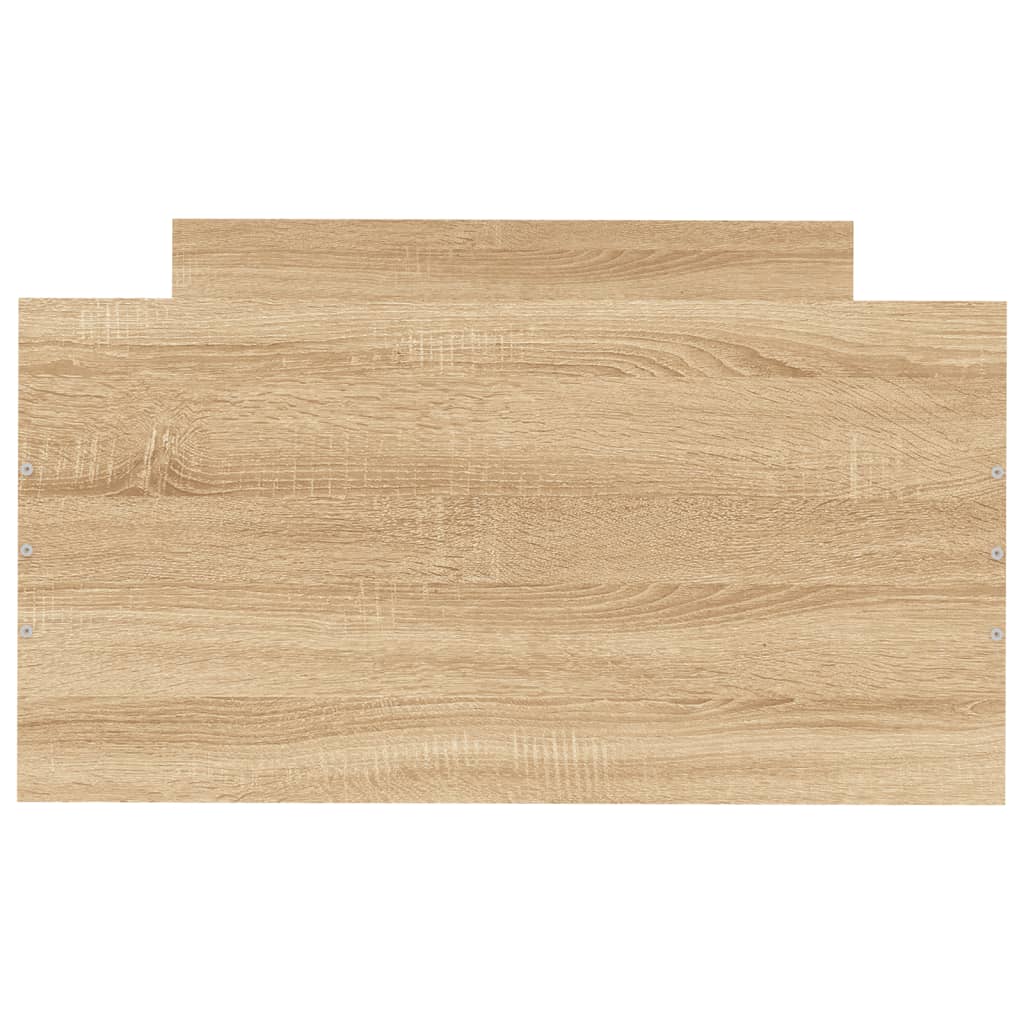 Cadru de pat mic single stejar sonoma 75x190 cm lemn prelucrat - Lando
