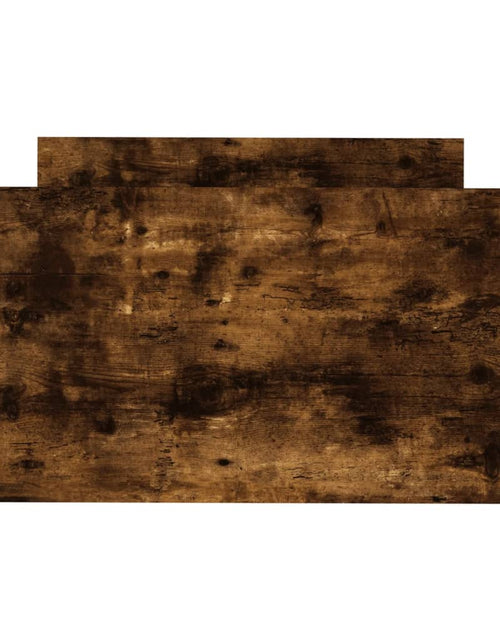 Încărcați imaginea în vizualizatorul Galerie, Cadru de pat mic single stejar fumuriu 75x190 cm lemn prelucrat - Lando
