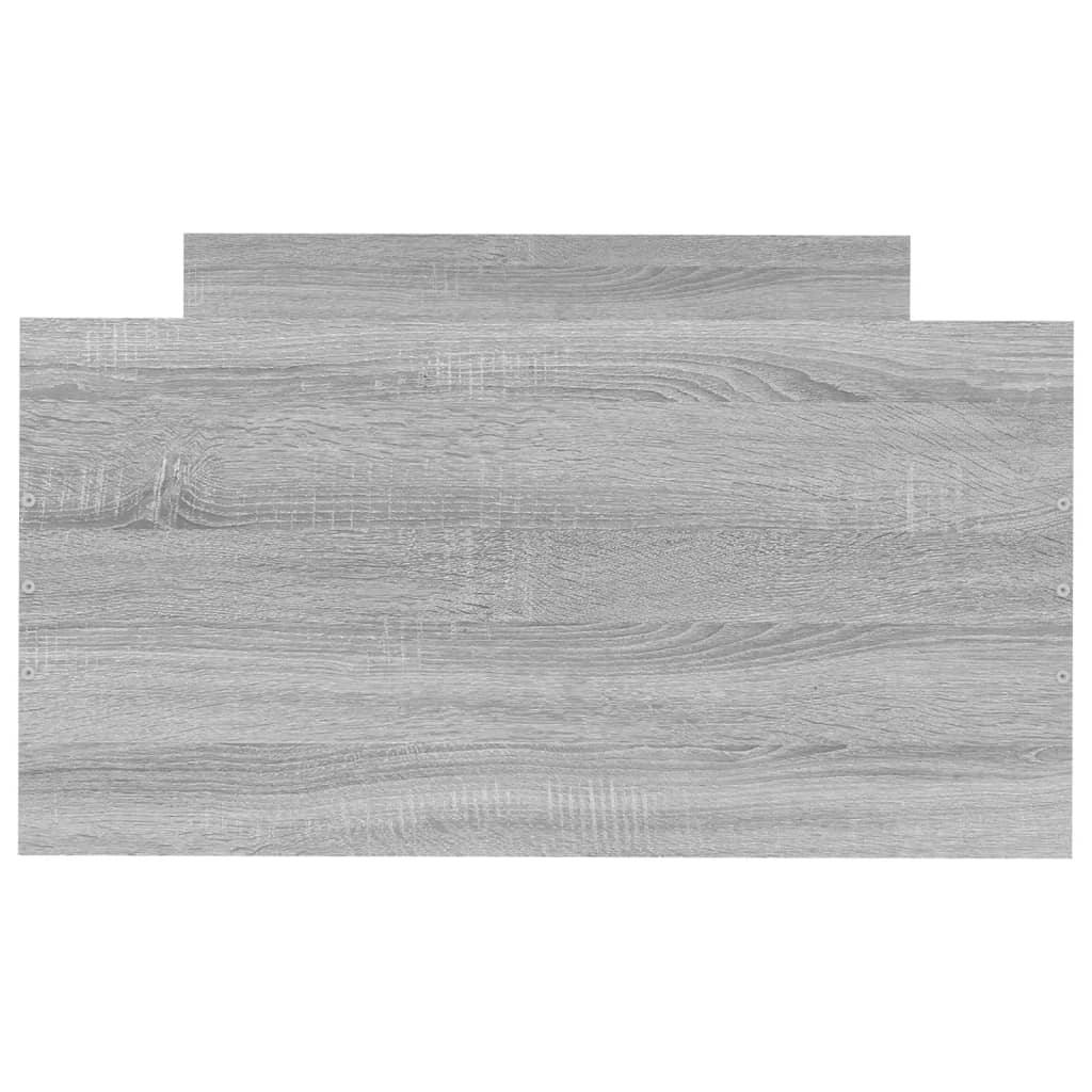 Cadru de pat mic single sonoma gri 75x190 cm lemn prelucrat - Lando