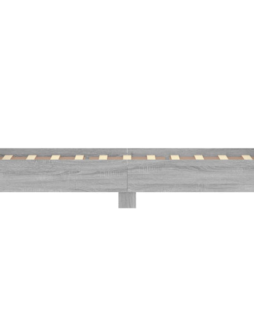 Încărcați imaginea în vizualizatorul Galerie, Cadru de pat mic single sonoma gri 75x190 cm lemn prelucrat - Lando
