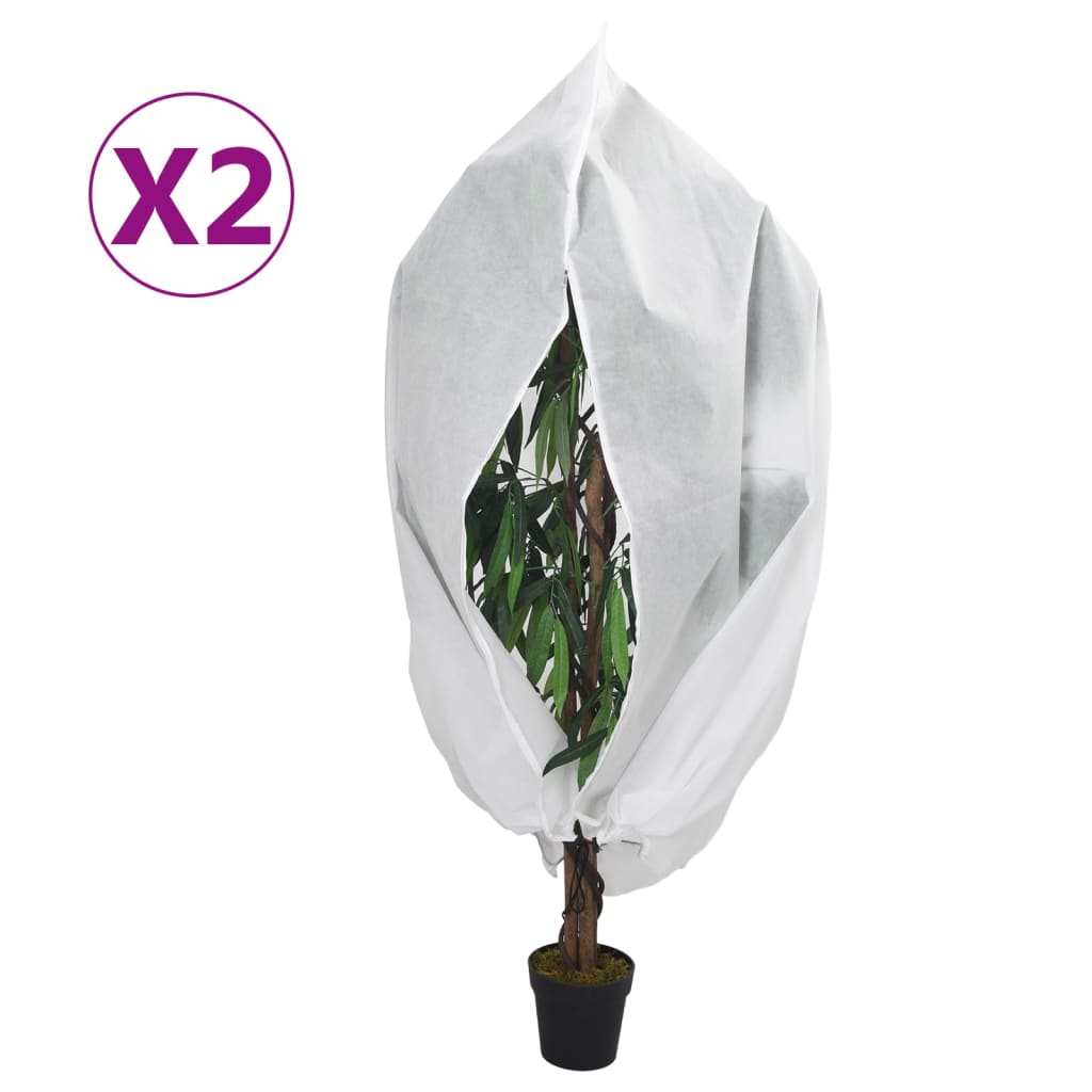 Protecție de fleece plante cu fermoar 2 buc 70 g/m² 1,2x1,8 m Lando - Lando