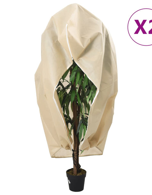 Загрузите изображение в средство просмотра галереи, Protecție de fleece plante cu fermoar 2 buc 70 g/m² 1,2x1,8 m Lando - Lando
