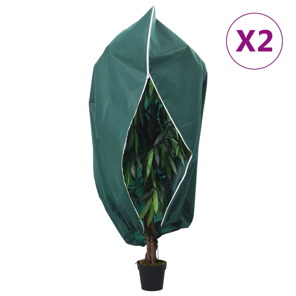 Protecție de fleece plante cu fermoar 2 buc 70 g/m² 1,2x1,8 m Lando - Lando