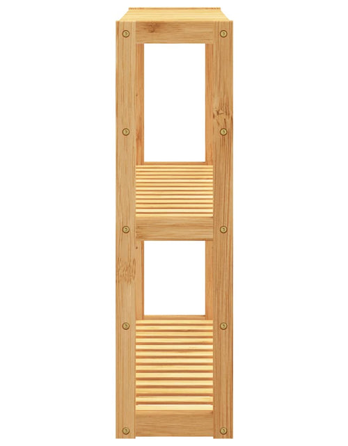 Încărcați imaginea în vizualizatorul Galerie, Etajeră de baie cu 3 niveluri, de perete, 60x15x54 cm, bambus - Lando
