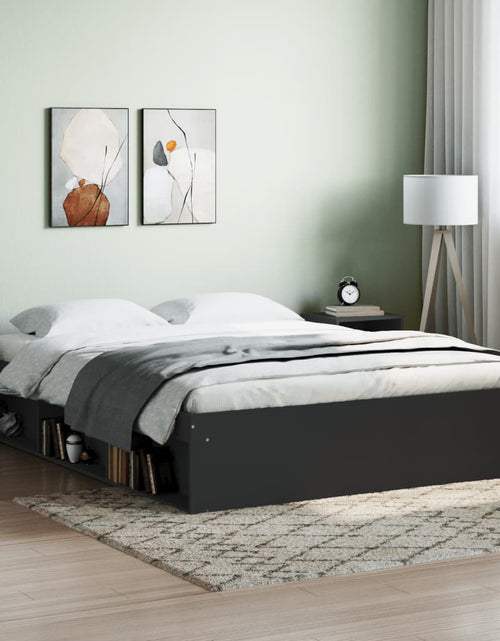 Încărcați imaginea în vizualizatorul Galerie, Cadru de pat King Size, negru, 150x200 cm - Lando
