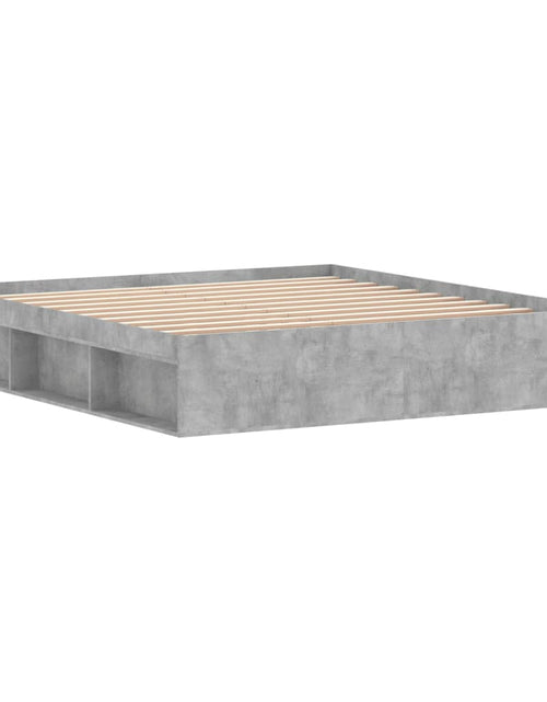 Încărcați imaginea în vizualizatorul Galerie, Cadru de pat super king, gri beton, 180x200 cm - Lando
