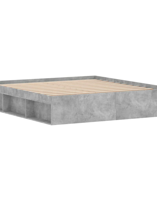 Încărcați imaginea în vizualizatorul Galerie, Cadru de pat super king, gri beton, 180x200 cm - Lando

