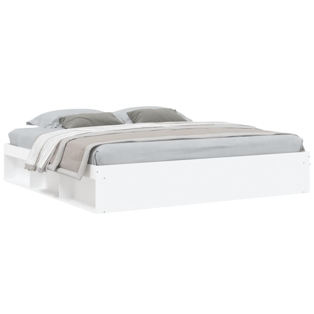 Cadru de pat, alb, 200x200 cm - Lando