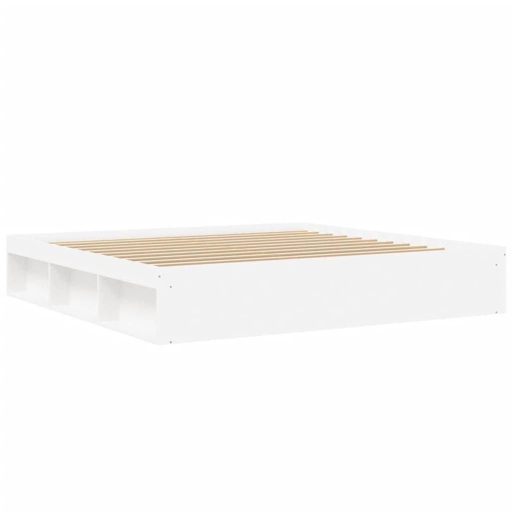 Cadru de pat, alb, 200x200 cm - Lando