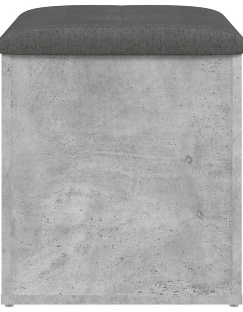Încărcați imaginea în vizualizatorul Galerie, Bancă de depozitare, gri beton, 42x42x45 cm, lemn prelucrat - Lando

